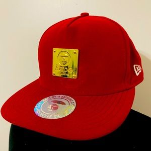 Men’s red Bape Aape x New Era collab SnapBack